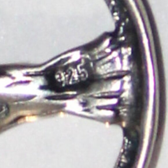 Sterling Silver Amber Tree Earrings - Picture 4 of 5